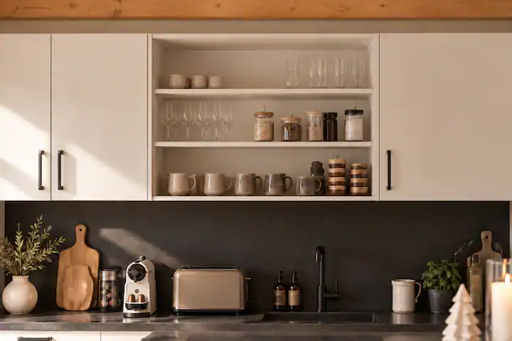 Cuisine blanche tout équipée
